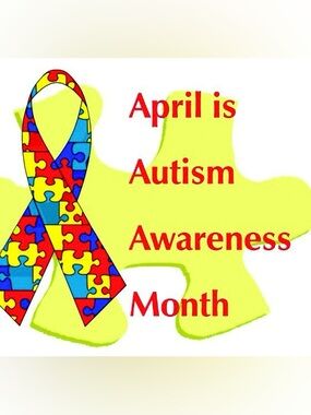APRIL AUTISM AWARENESS Silver Puzzle Piece Bracelet - Multicolor Cord -Unisex